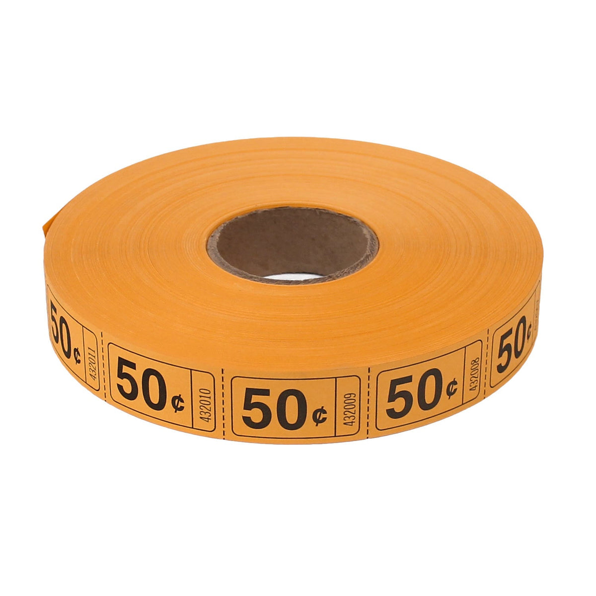 Roll Tickets - 50 Cent - Orange 2000 Roll (EACH)