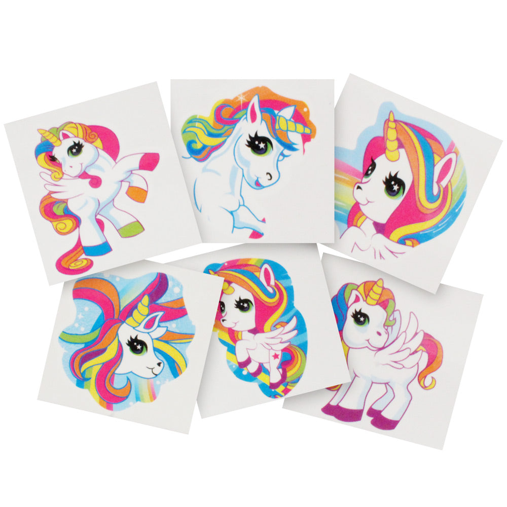 Tattoos - Unicorn Assortment 1.5" (144 PACK)