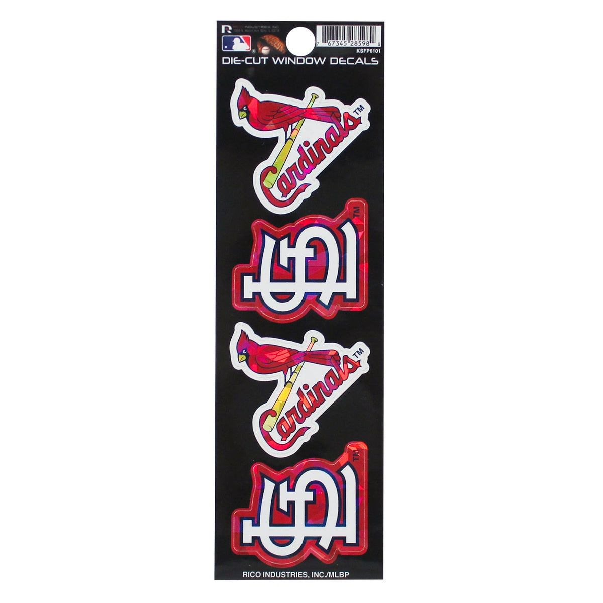 St. Louis Cardinals Kaleidoscope Decals 1.5" (EACH)