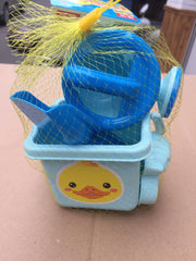 1607TA Monconser Beach Toys Beach Bucket Barbie Doll Bucket Ice Cream Bucket Playing with Water and Bathing Environmentally Friendly Thickened