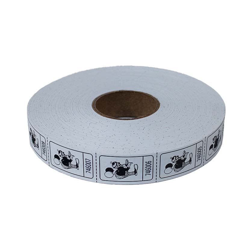 Roll Tickets - Clown - White 2000 Roll (EACH)