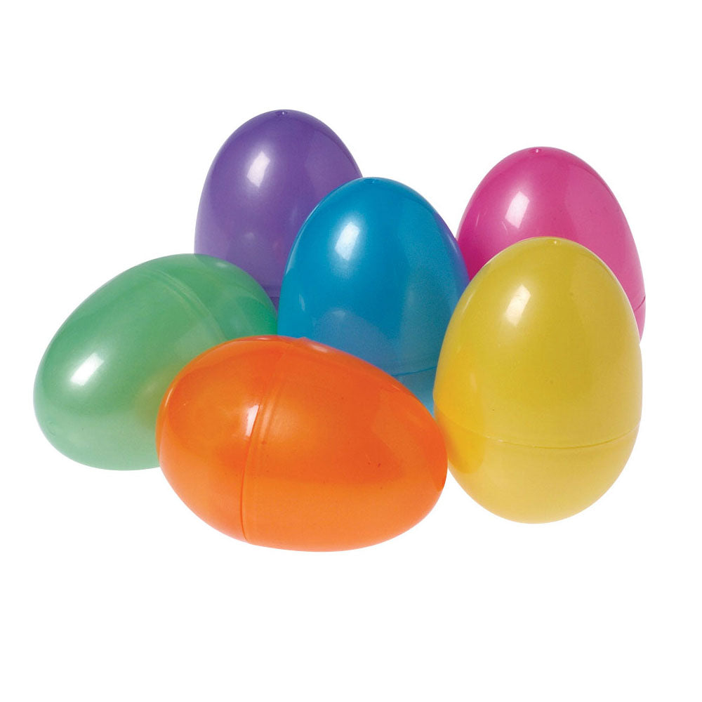 Empty Plastic Easter Eggs - Pearlized 2-3/8" (DZ)