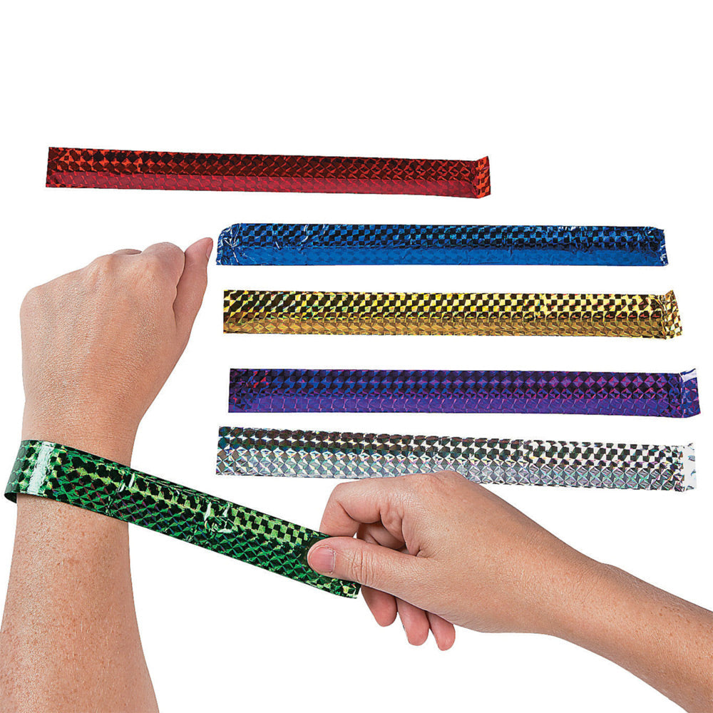 Slap Bracelet Assortment - Laser Design 9" (DZ)