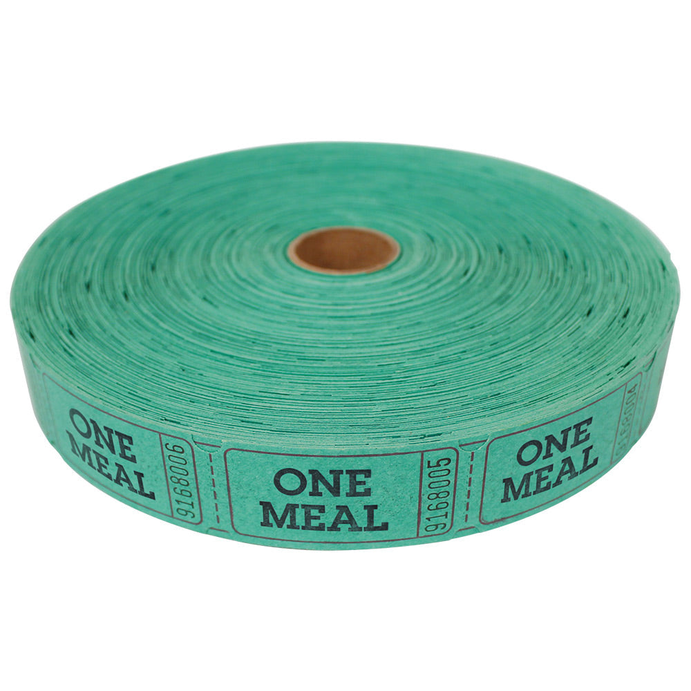 Roll Tickets - Meal - Green 2000 Roll (EACH)