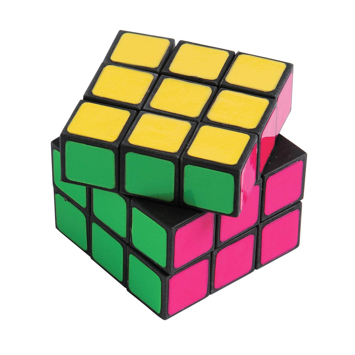 Neon Puzzle Cube 2.25" (DZ)