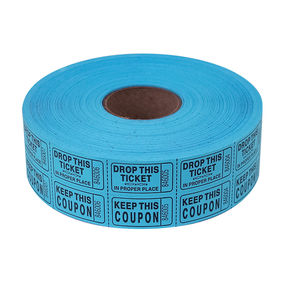 Double Roll Raffle Tickets - Blue 2000 Roll (EACH)