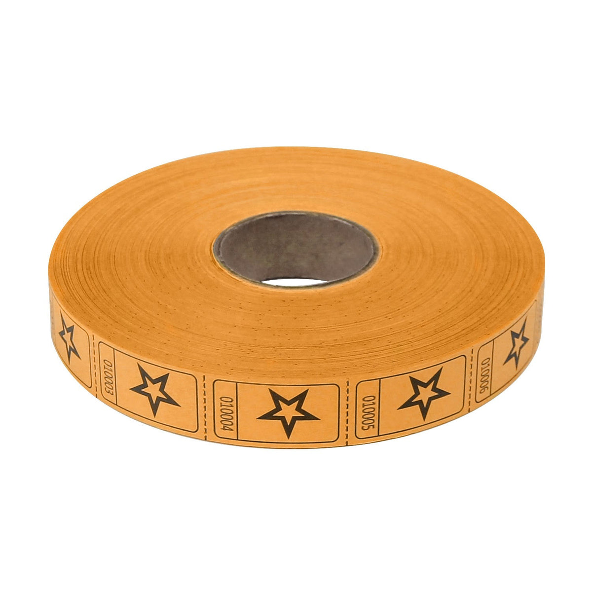 Roll Tickets - Star - Orange 2000 Roll (EACH)