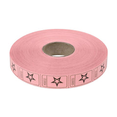 Roll Tickets - Star - Pink 2000 Roll (EACH)