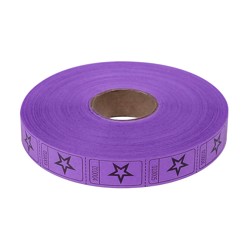 Roll Tickets - Star - Purple 2000 Roll (EACH)