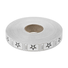 Roll Tickets - Star - White 2000 Roll (EACH)