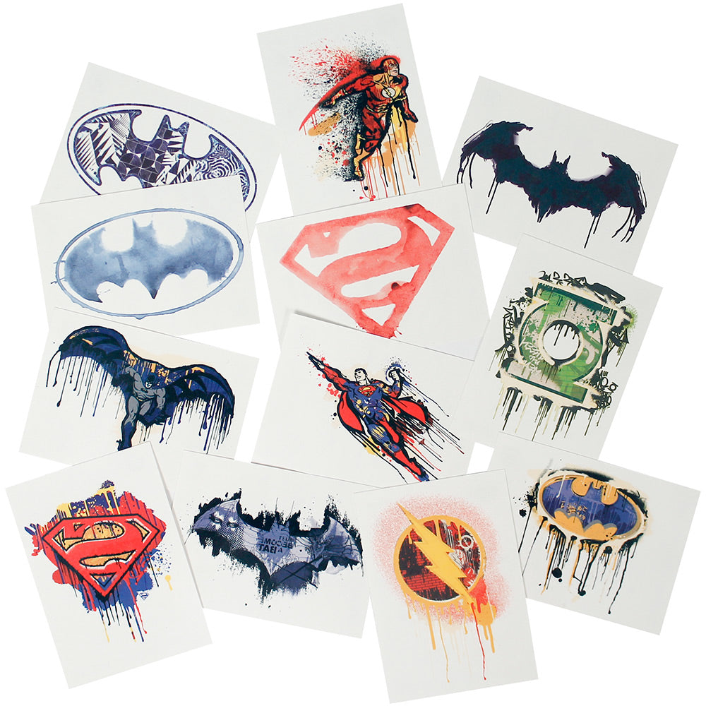 Tattoos - DC Superhero Assortment 4" (DZ)