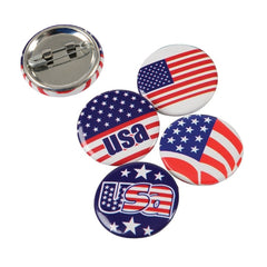 American Flag Button Assortment 1" (24 PACK)