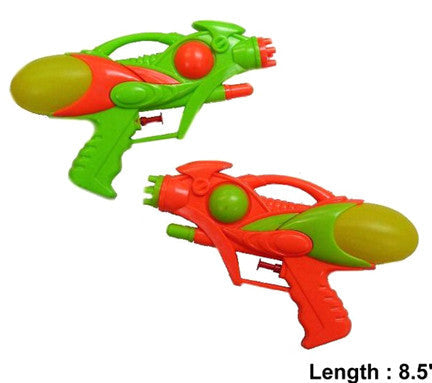 LARGE 8 1/2 INCH OUTER SPACE SQUIRT GUN (Sold by the dozen)  -* CLOSEOUT NOW ONLY $1 EA