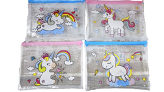 Unicorn Design PVC Pencil Case