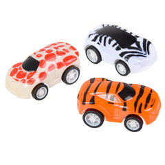 2" Pull Back Safari Cars