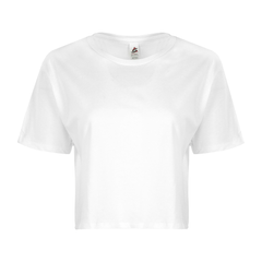 Soft Style Women's Cotton Crop Tee Ladies
