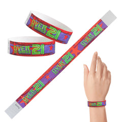 Tyvek Paper Wristbands - Over 21 3/4" (500 PACK)