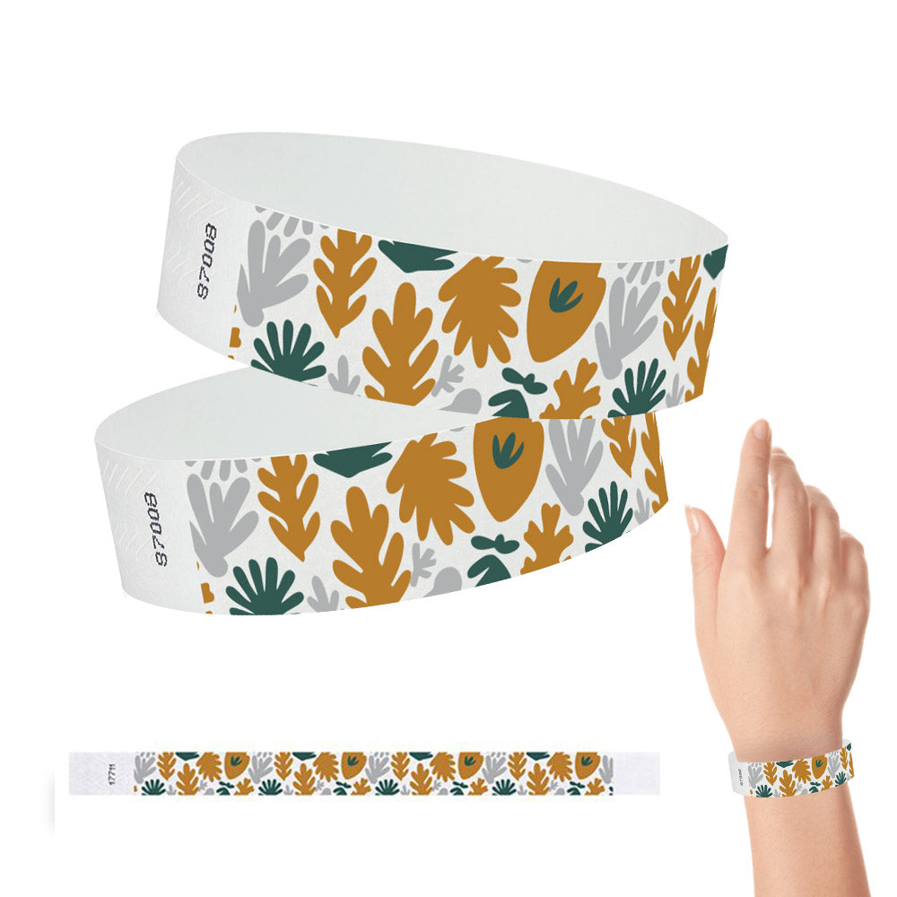 Tyvek Paper Wristbands - Fall 3/4" (500 PACK)
