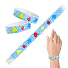Tyvek Paper Wristbands - Fish 3/4" (500 PACK)