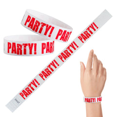 Tyvek Paper Wristbands -  Party 3/4" (500 PACK)