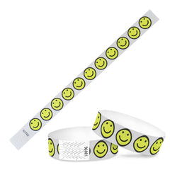 Tyvek Paper Wristbands - Smile 3/4" (500 PACK)