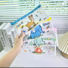 Transparent Animal Zip Case