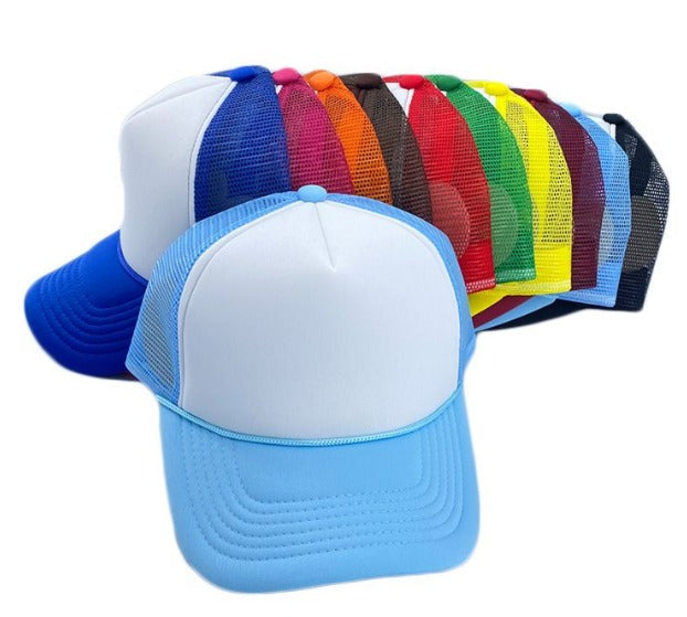 Polyester Foam Front 5-Panel Mesh Back Trucker Hats