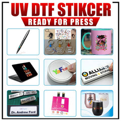 UV DTF Sticker Transfers by Size