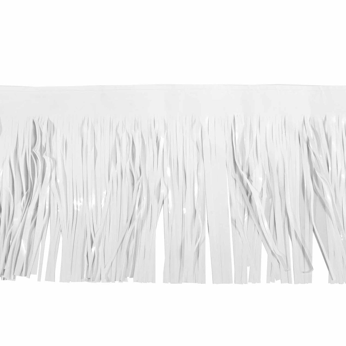 Float Drape - Vinyl Fringed 15" x 10' White (EACH)