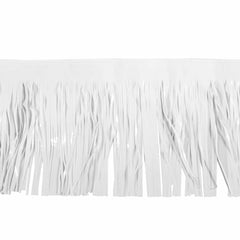 Float Drape - Vinyl Fringed 15" x 10' White (EACH)