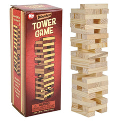 Wooden Tower Game 6 inches Tall (EACH)