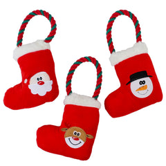 Stuffed Stocking Dog Toy Assorted 10" (EACH)