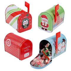 Empty Christmas Mailbox Tin 5" (EACH)