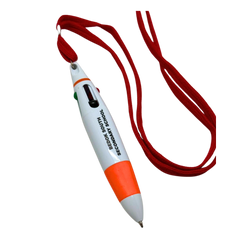 Customised 4 Colour Pen with Lanyard (Preorder)