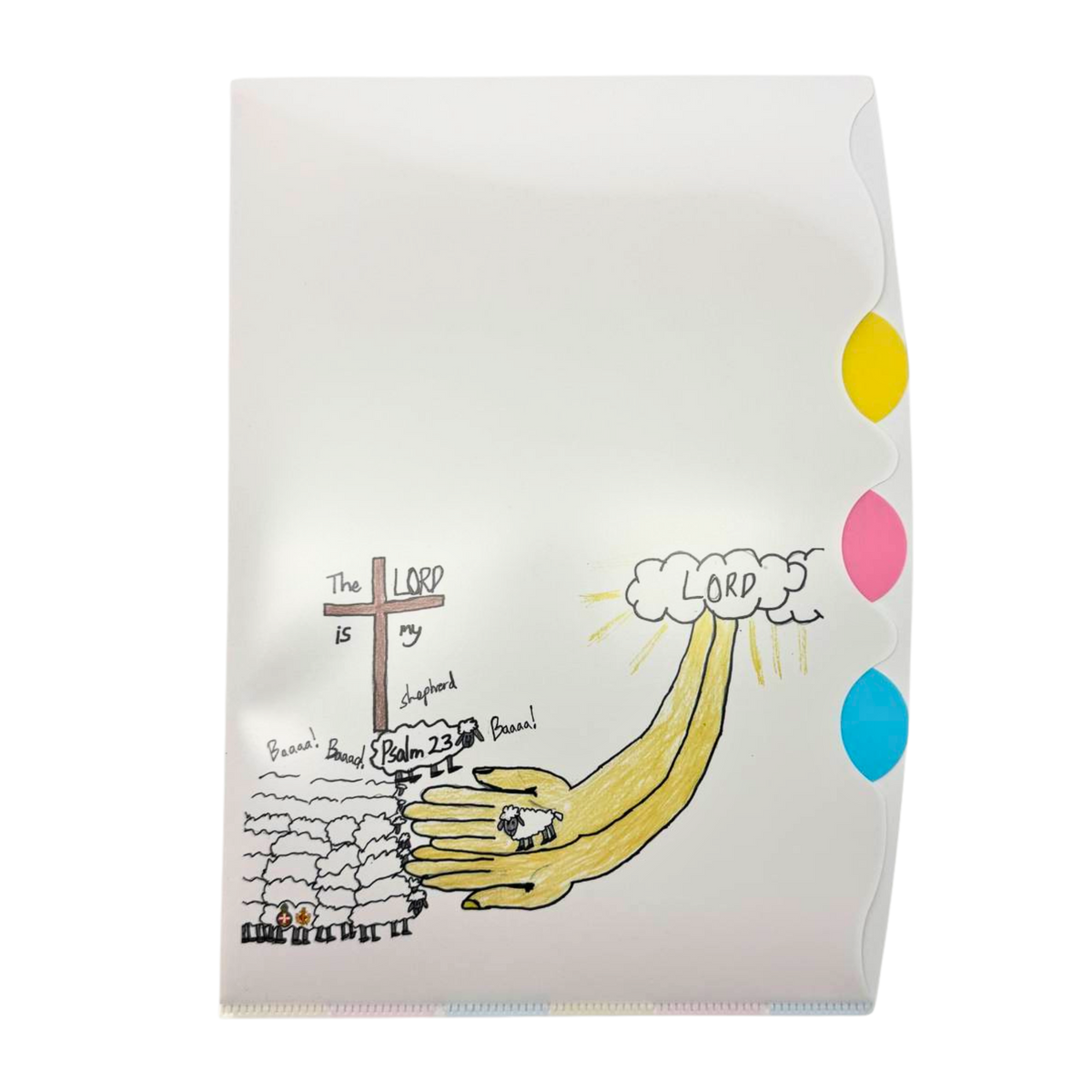 Customised 4-Compartment L Shaped Plastic Folder (Preorder)