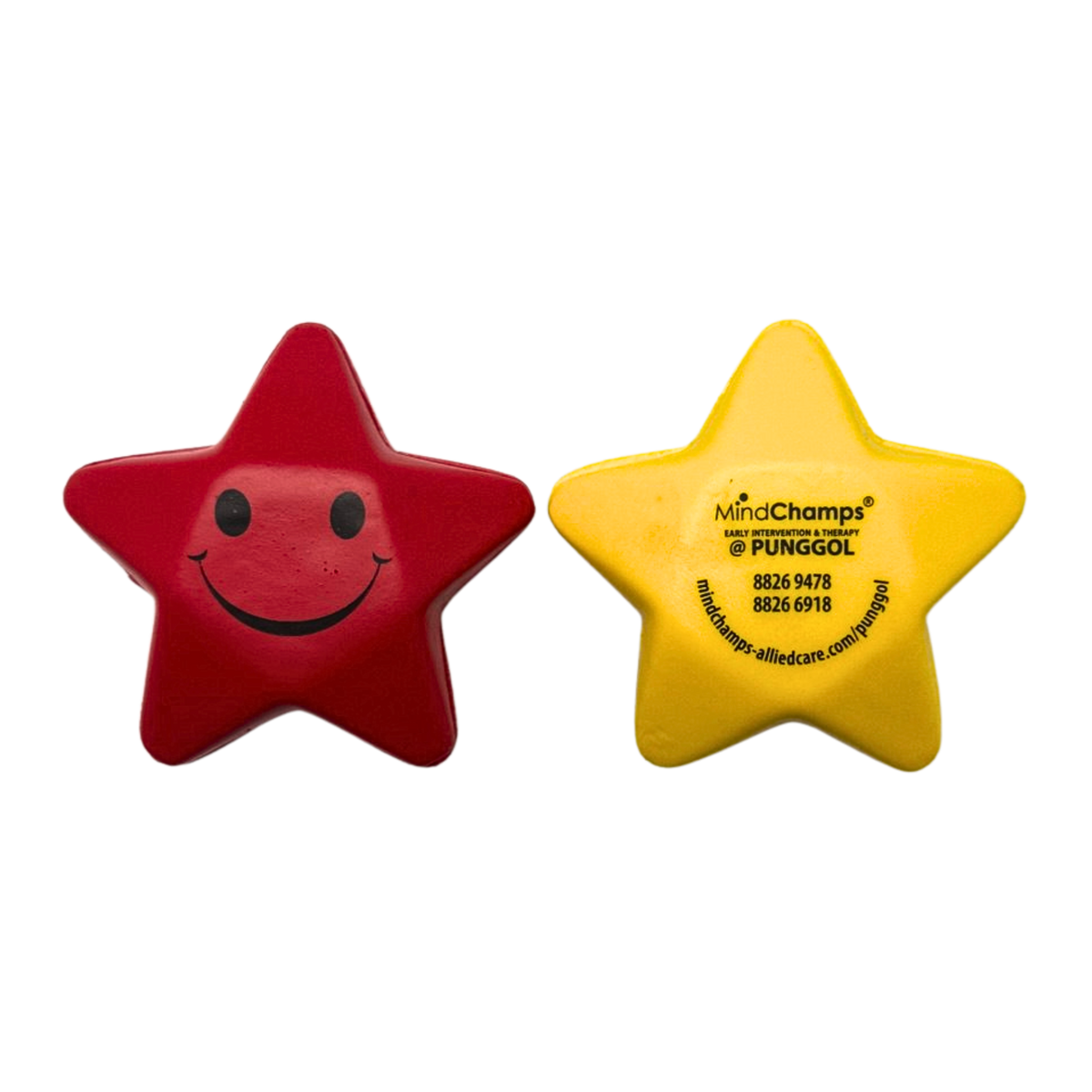 Customised Smiley Five-Pointed Star Pressure Balls (Preorder)