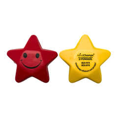 Customised Smiley Five-Pointed Star Pressure Balls (Preorder)