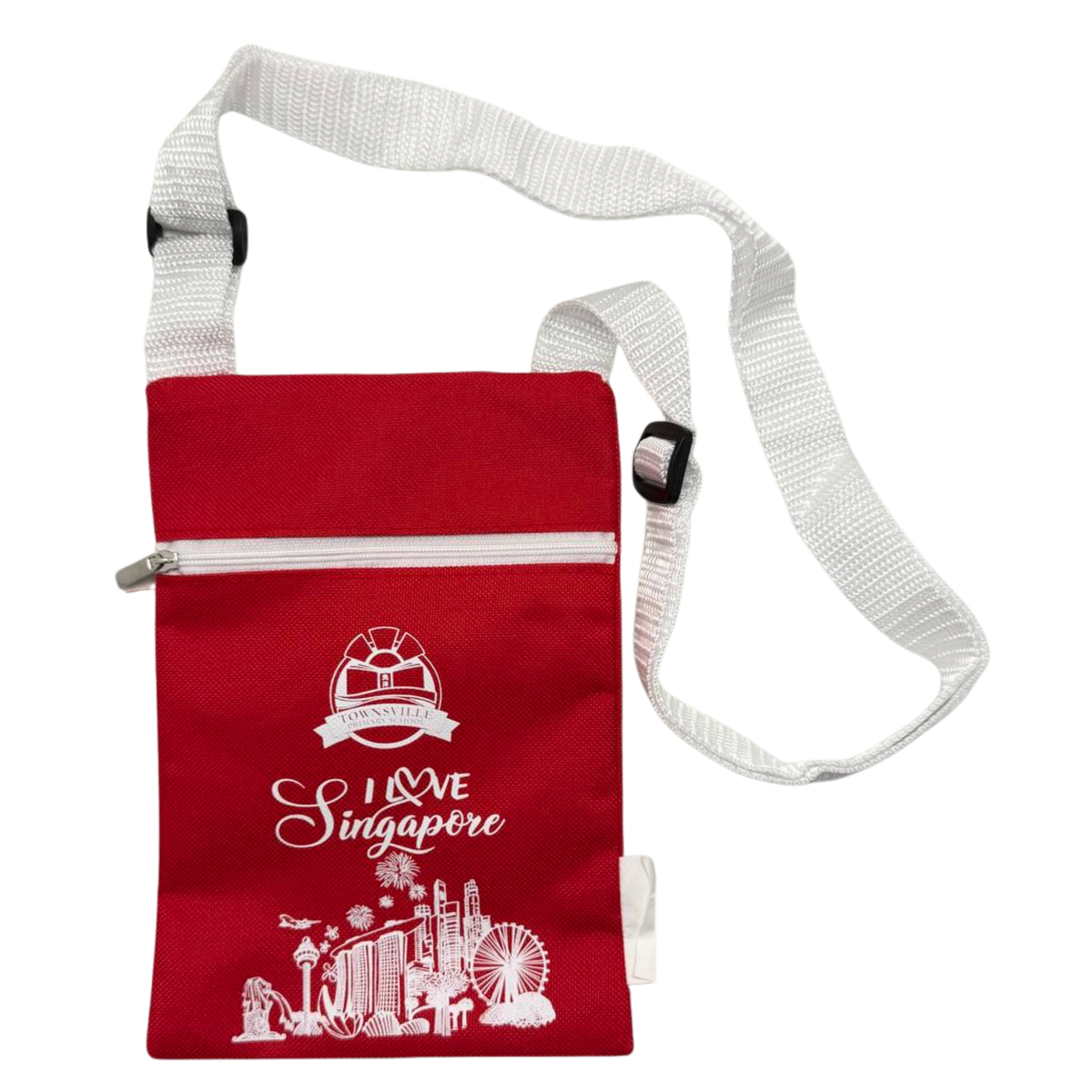 Customised Fabric Sling Pouch With Singapore Design (Preorder)