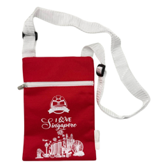 Customised Fabric Sling Pouch With Singapore Design (Preorder)