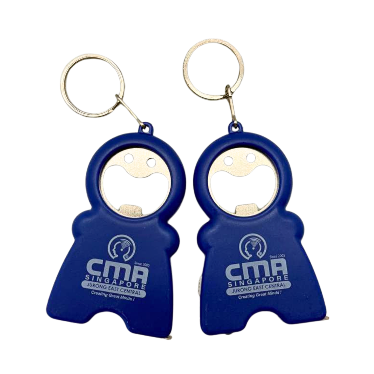 Customised Smiling Man Keychain With Tape Measure, Led Light And Bottle Opener (Preorder)