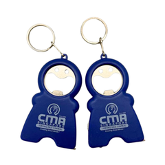 Customised Smiling Man Keychain With Tape Measure, Led Light And Bottle Opener (Preorder)