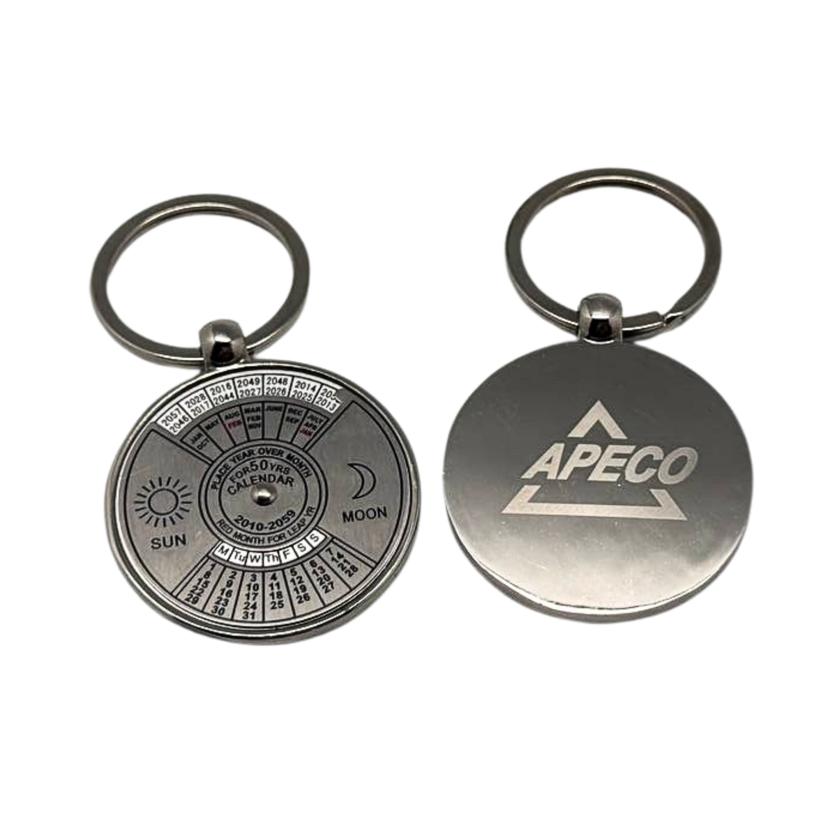 Customised Keychain With Rotating Calendar (Preorder)
