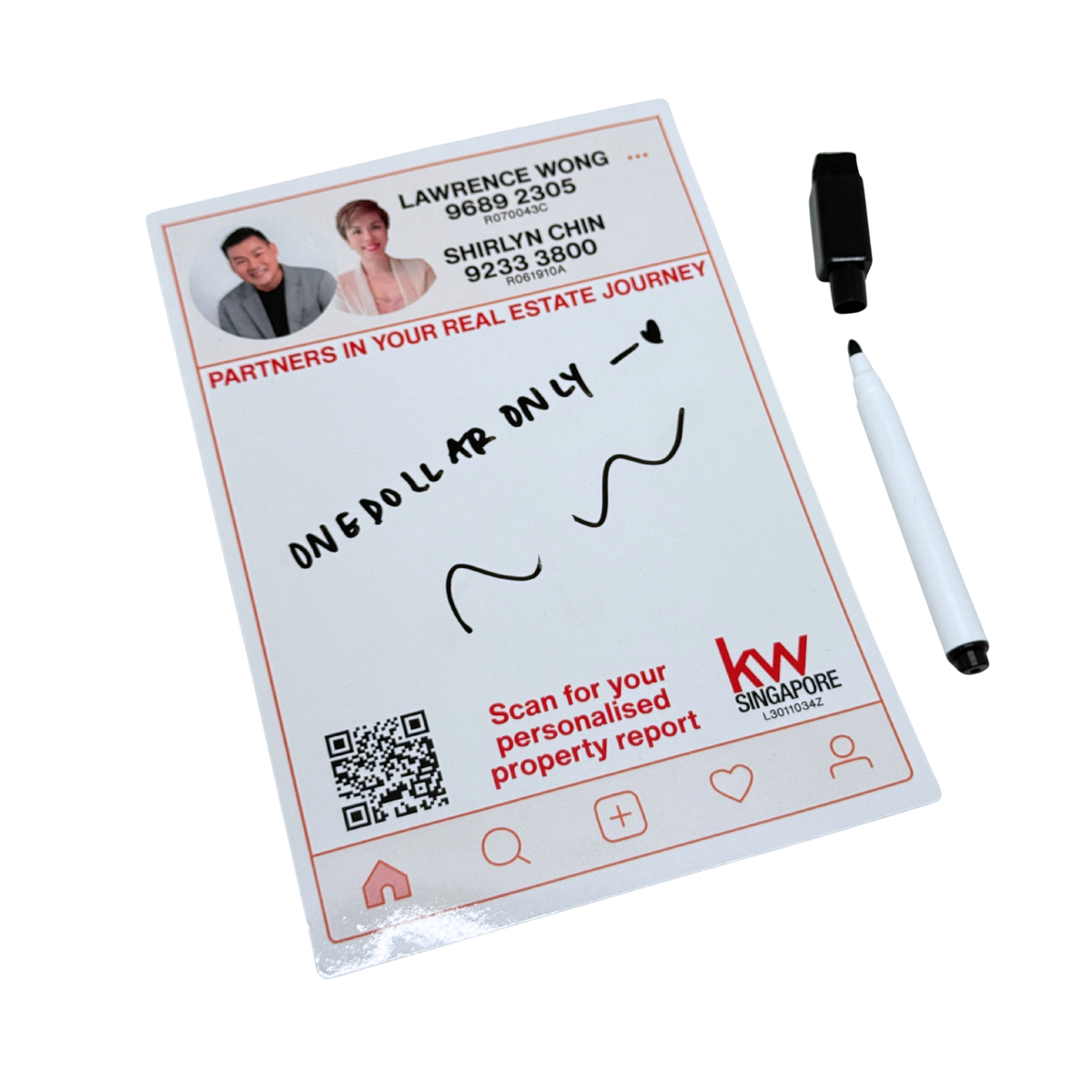 Customised Whiteboard Fridge Magnet (Preorder)