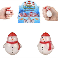 White Sticky Snowman Soft Fidget Kids Toy