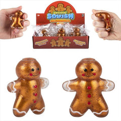 Squish Sticky Gingerbread Man Fidget Kids Toy