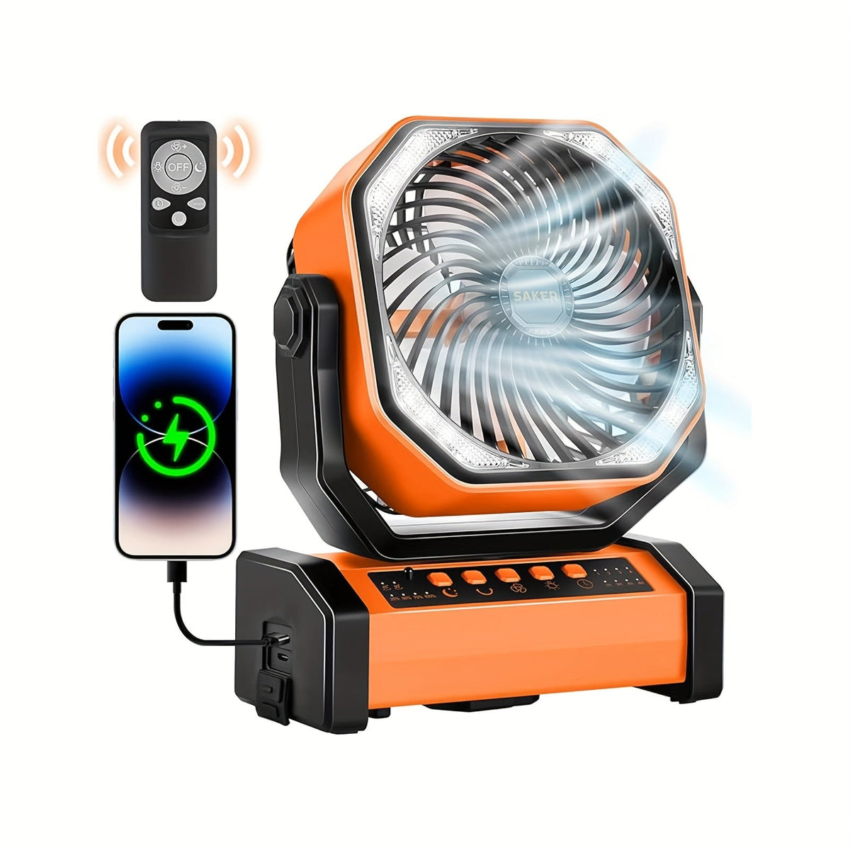r Rechargeable Camping Fan