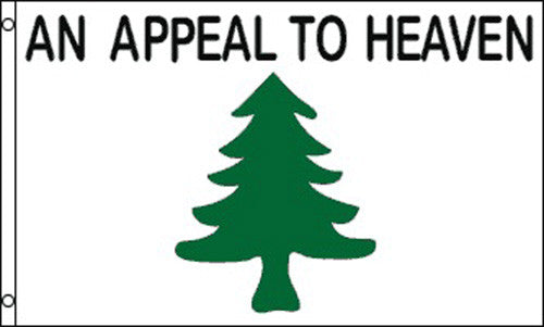 AN APPEAL TO HEAVEN GOD GREEN TREE  3 X 5 FLAG ( sold by the piece )