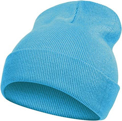 Soft Warm Short Beanie Ski Cap Unisex Multicolor (Pack of 12)