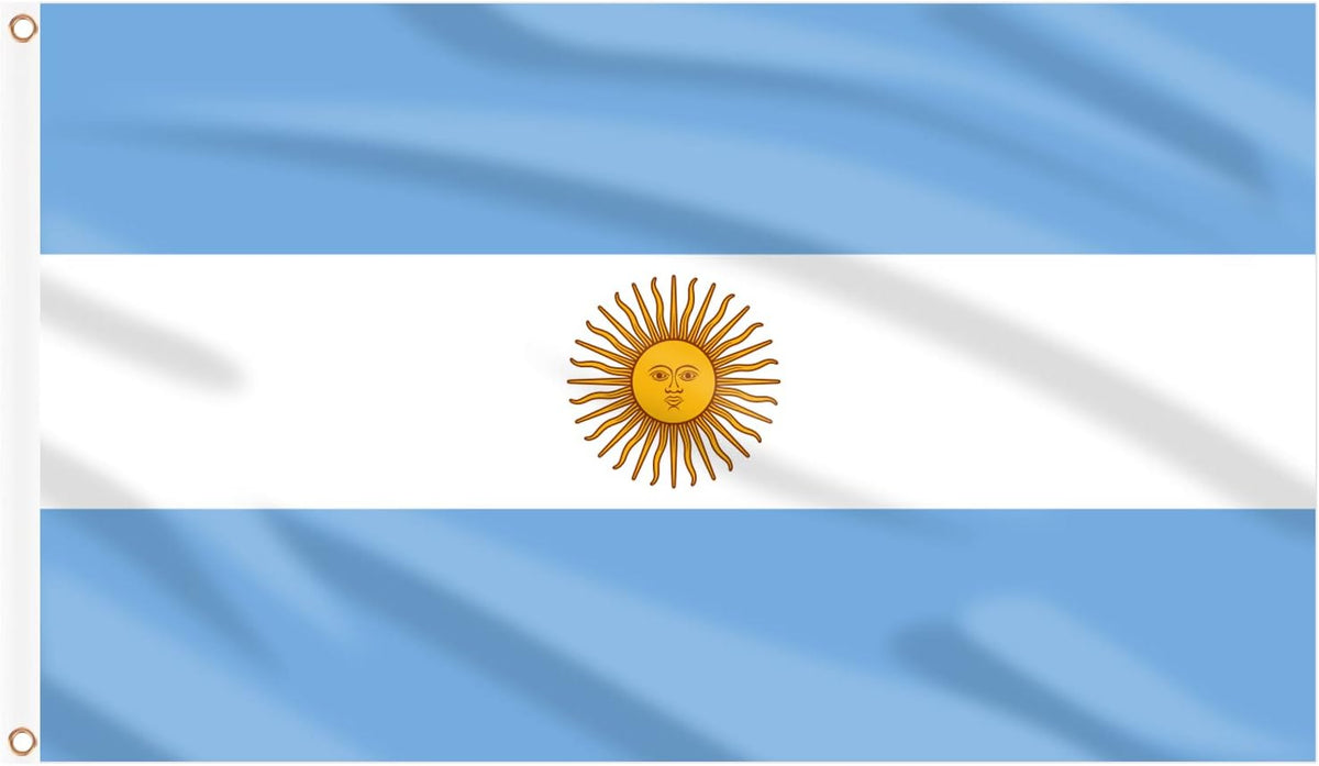 Argentina 3x5 Flag | Outdoor Indoor Country Flag | Soccer Fan & World Cup Supporters