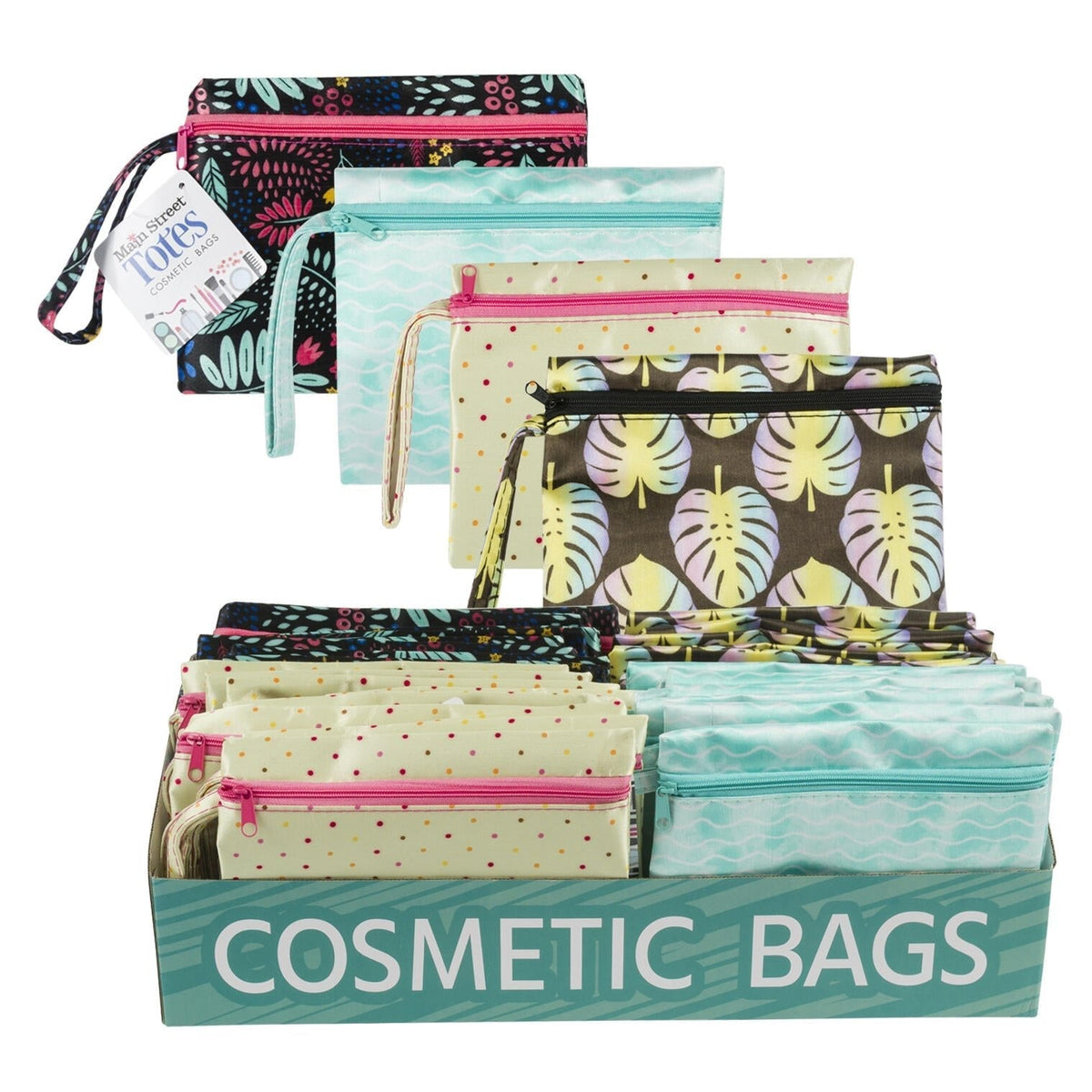 Assorted Zippered Cosmetic Bags ƒ?? 4 Prints | Sold Individually/Random